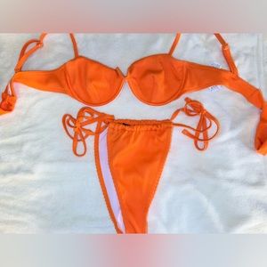 Orange bikini set from missguided